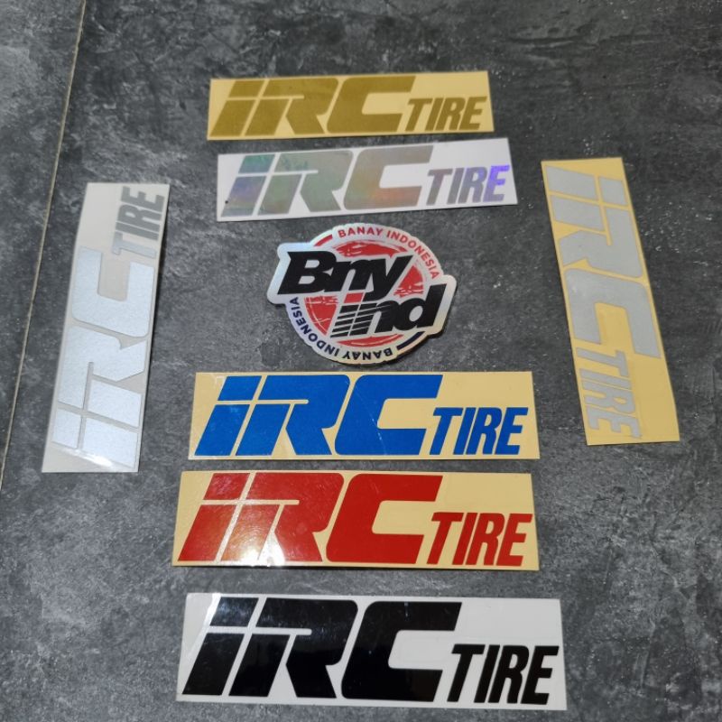 STICKER STIKER IRC TIRE CUTTING