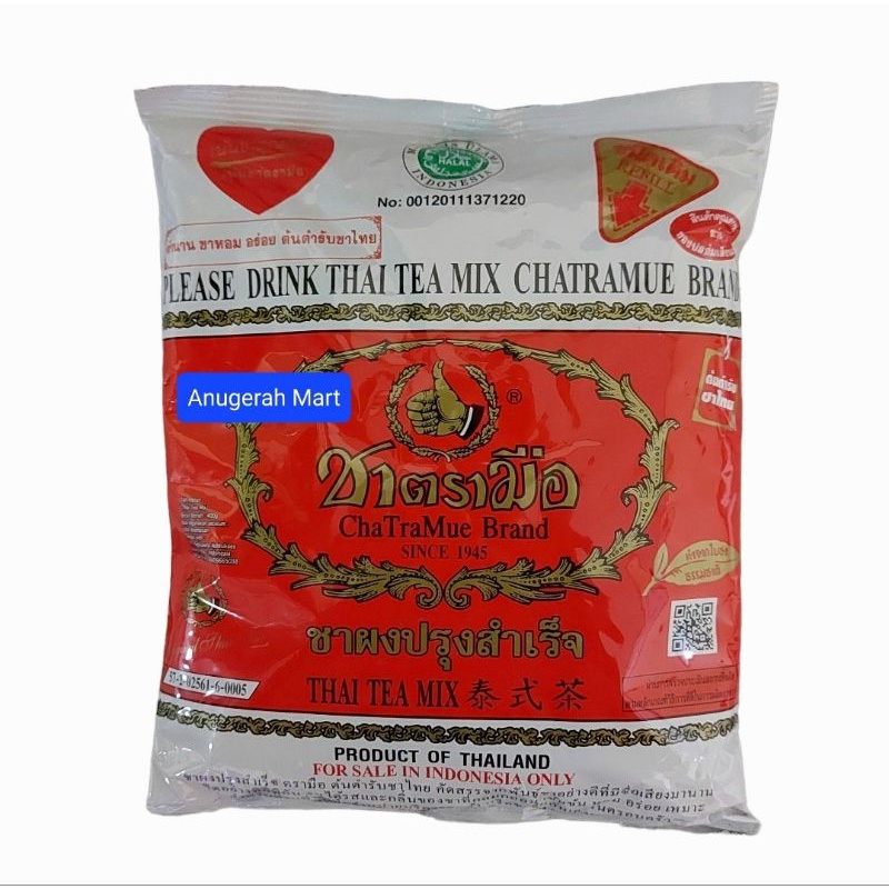 

Thai Tea Mix ChaTraMue Brand 400gr ADA LABEL MUI