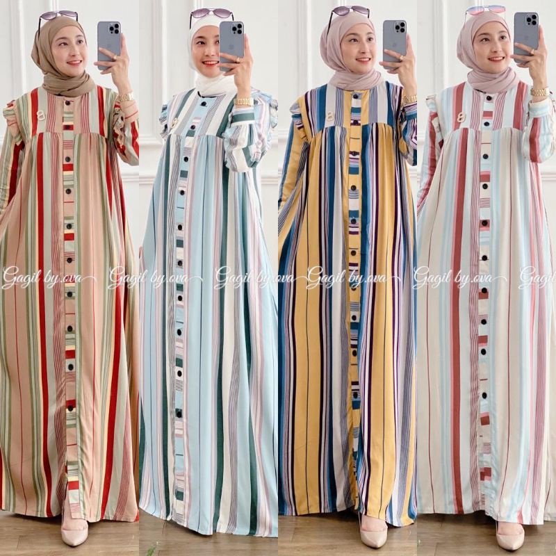 GAGIL IZZORA DRESS GAMIS PREMIUM ORI GAGIL BY OVA BUSUI WUDHU FRIENDLY