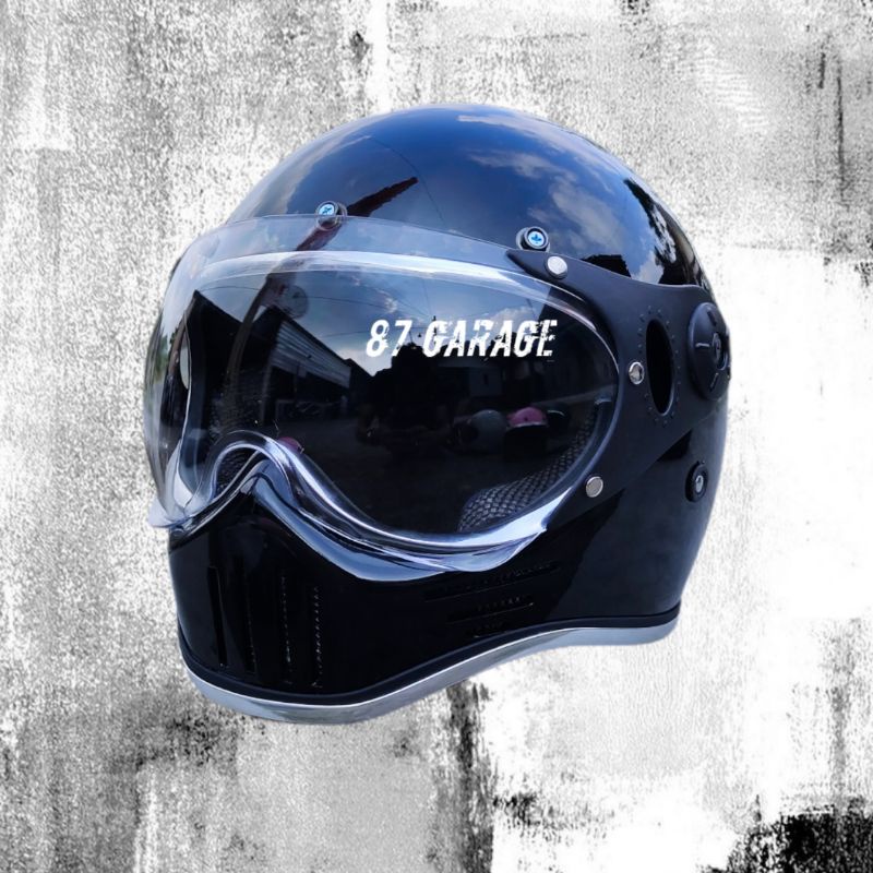 HELM CUSTOM KLASIK RETRO CHOPPER BOBBER JAPSTYLE CLASSIC FULLFACE