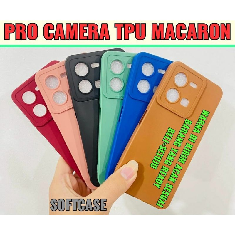 SILIKON SOFTCASE PRO CAMERA TPU MACARON PELINDUNG CAMERA VIVO IPHONE ALL TIPE