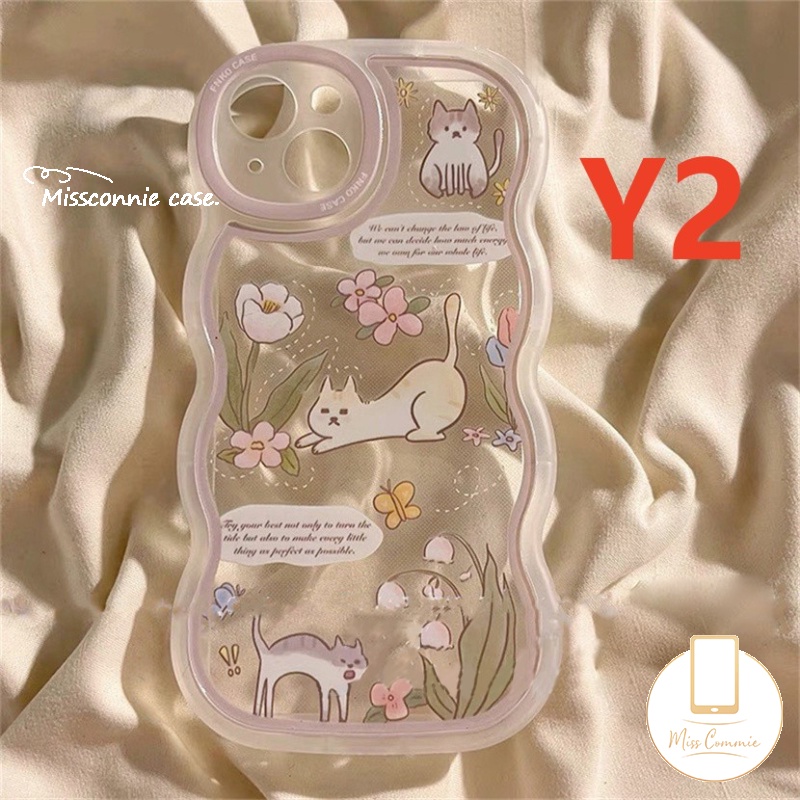 Redmi 12C 9T 10A 9C NFC 9A 10 9 10C A1+Transparan Lembut Tpu Wavy Edge Case Redmi Note9 Note8 11s 10 10s 11 Pro+10 Pro Max Plus Kartun Lucu Puppy Cat Bunga Lover Phone Case