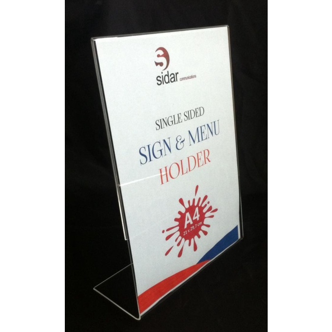 

[COD] Display brosur Akrilik / Acrylic ukuran A4