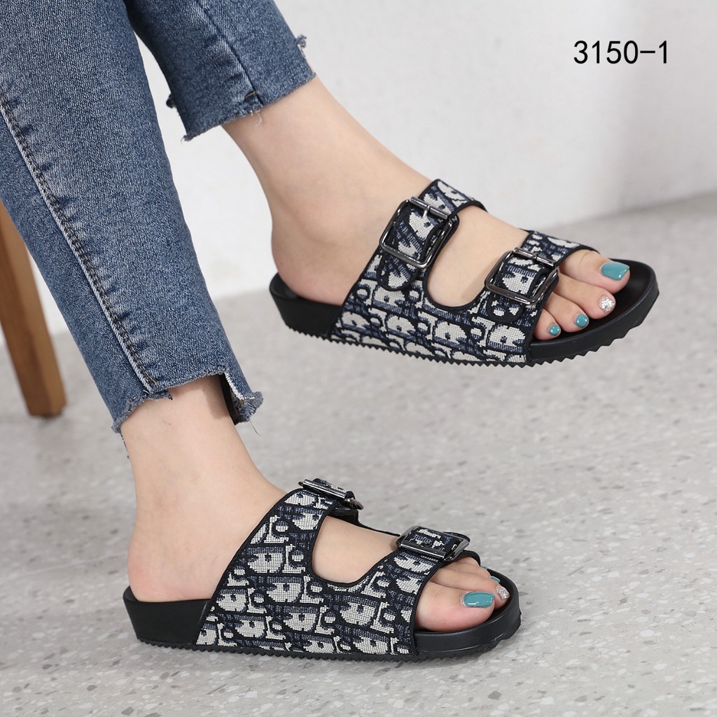 DR Oblique Jacquard Sandals With Buckle 3150-1