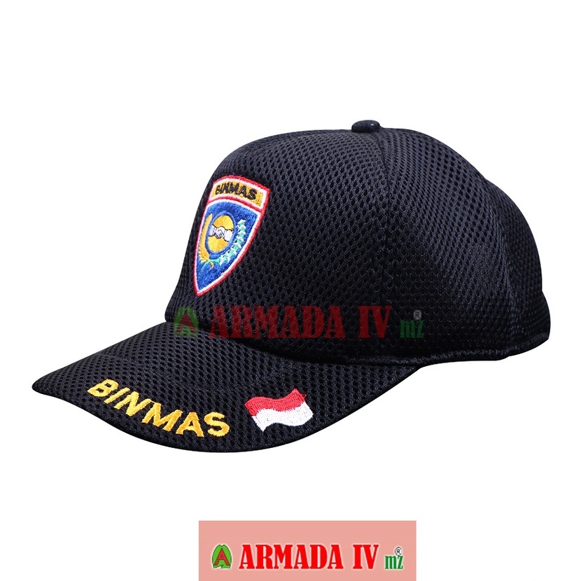 Topi Jala Logo Binmas MP Topi Lapangan Polisi