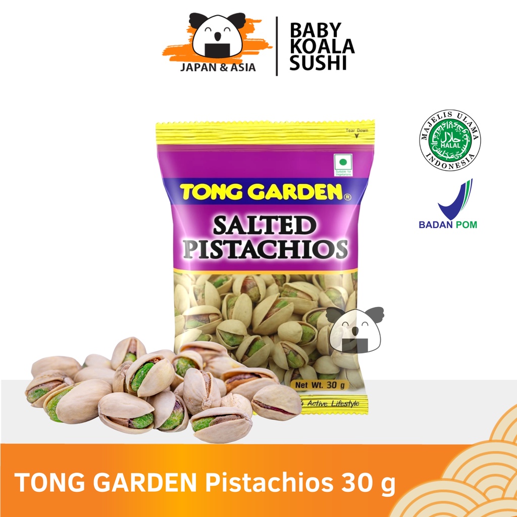 TONG GARDEN Pistachios Salted Kacang Pistacio Panggang 30 g Halal │ Import