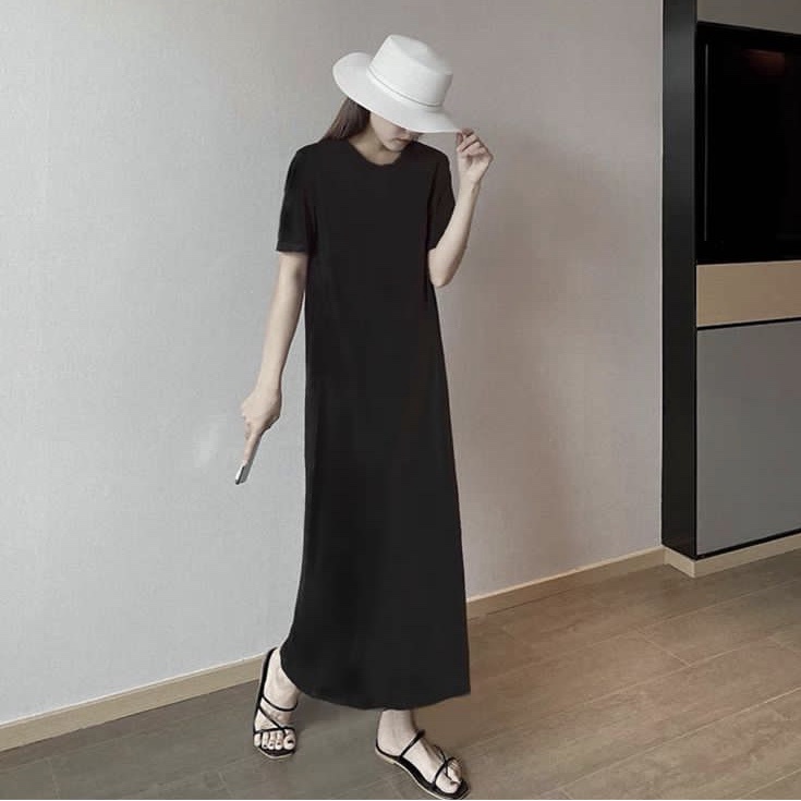 BEFAST - ZFS OOTD Dress MACA / SOCI DRESS / Dres Maxy Terbaru / Pakaian Wanita Kondangan/Pesta / Longdress Kekinian Remaja Wanita ABG / Dress Polos / Fashion Ala Style Korean / Longdress lengan Pendek / Termurah