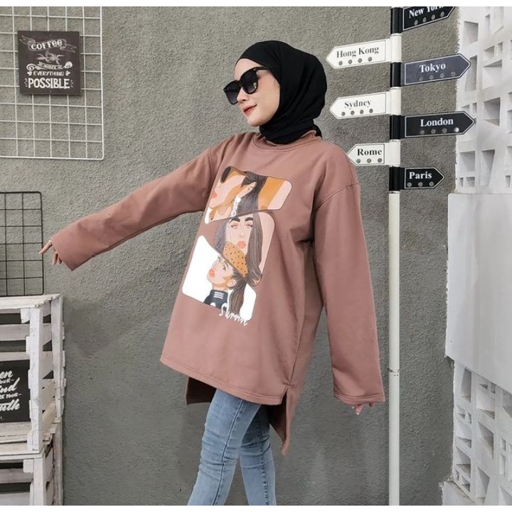 Sweater Wanita Grosir Berkualitas - Survive women tunik