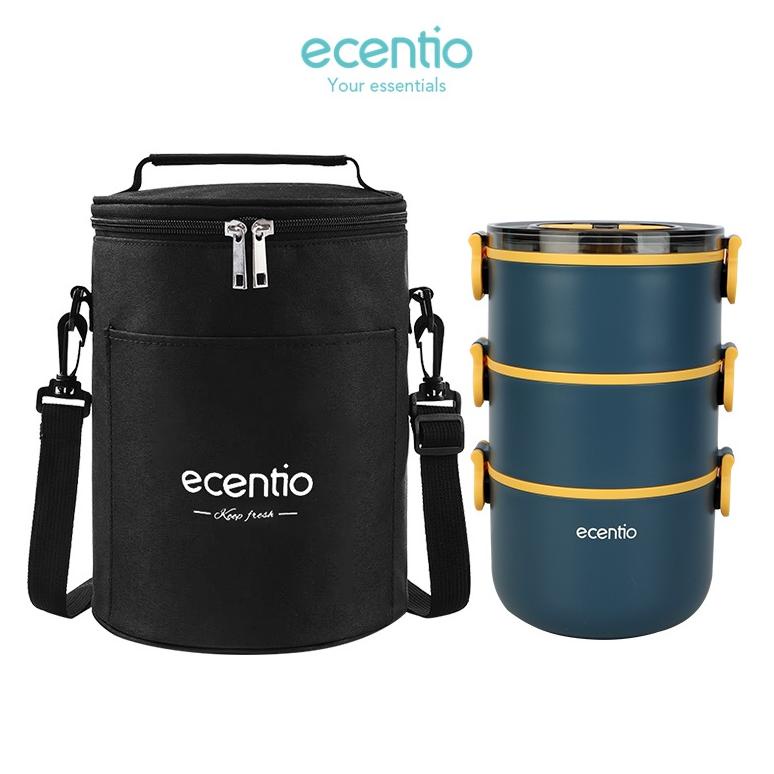 ECENTIO KOTAK MAKAN SET/LUNCH BOX TAS SET/RANTANG SUSUN 2/3 LAPISAN TEMPAT BEKAL MAKAN TERLARISSSS..