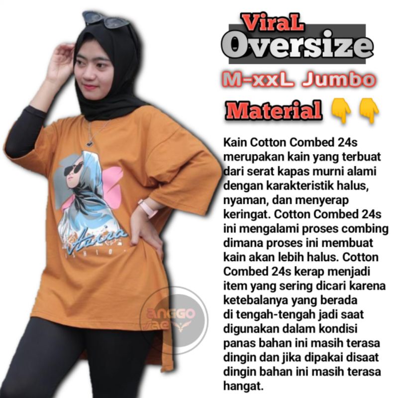 Kaos Oversize Wanita Lengan 3/4 // Kaos Jumbo Lengan 3/4 Wanita Kaos Warna Taracota