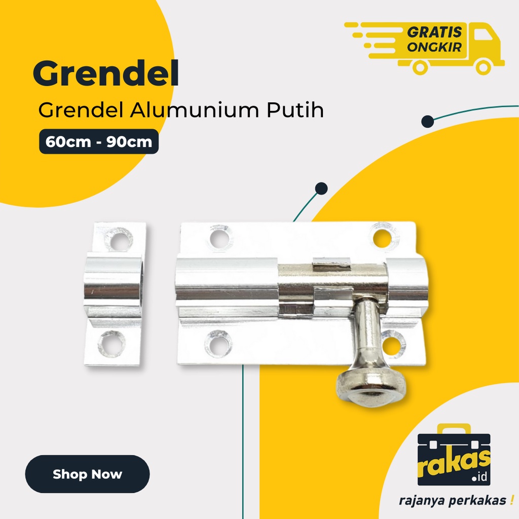 Jual Grendel Aluminium Putih | Shopee Indonesia