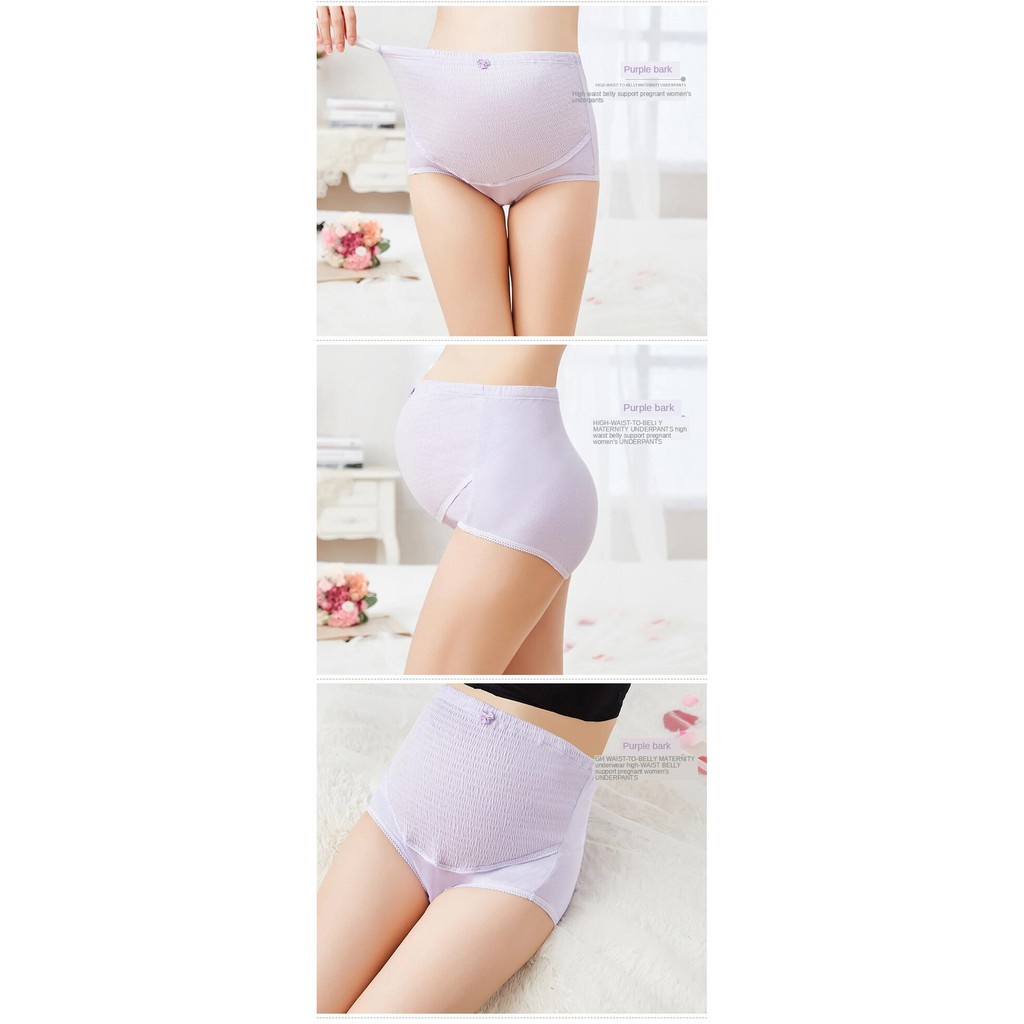 [Ready Stock] CD Celana Dalam Hamil Wanita Bumil Panty Katun Pinggang Tinggi Maternity Panty Celana Dalam Ibu Hamil Berbentuk U Dukungan 822