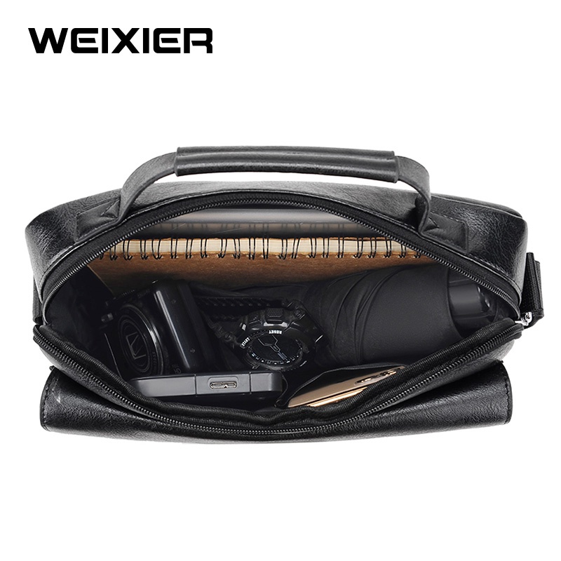 WEIXIER D255 Tas Selempang Pria Kulit Sling Bag Anti Air WK-SBY