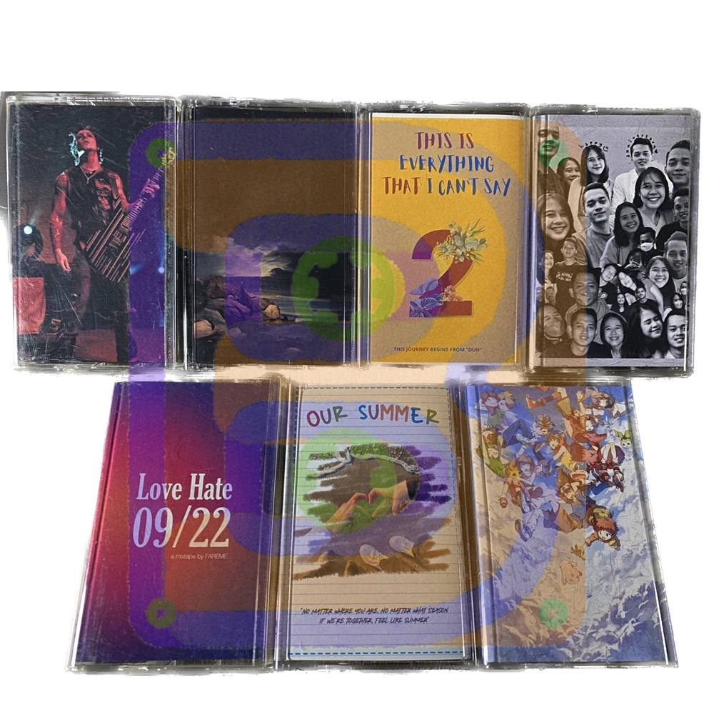 Kaset Pita Custom Mixtape (C60 C90 Cover Sticker Termurah)