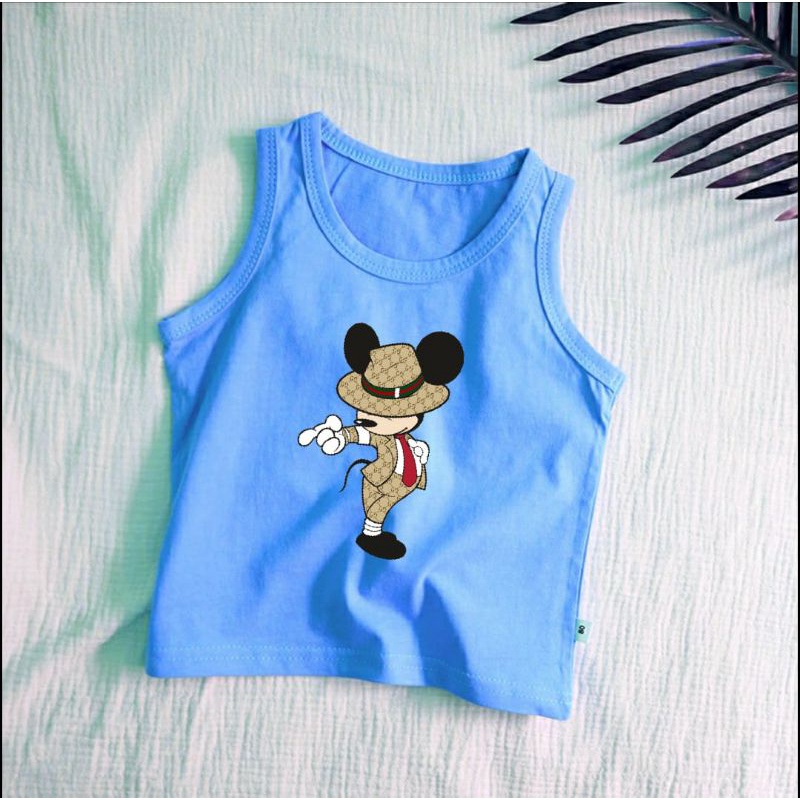 SINGLET ANAK UNISEX USIA 2-10TH KAOS DALAM ANAK COTTON COMBED SINGLET ANAK