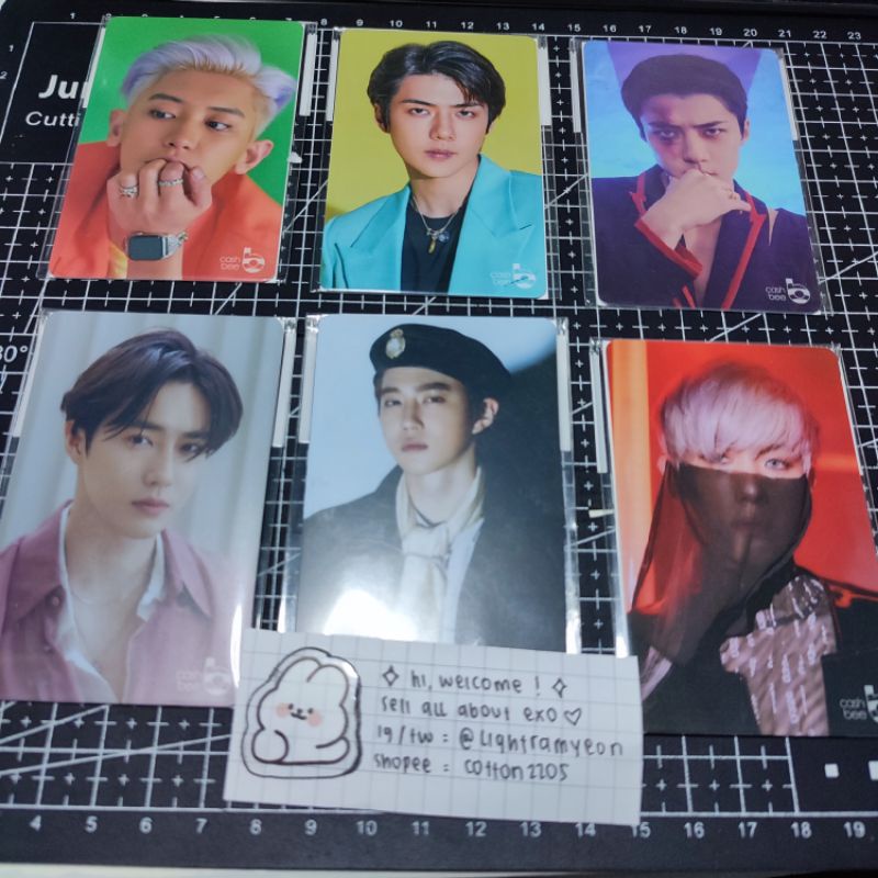 OFFICIAL PC PHOTOCARD CASHBEE EXO SEHUN CHANYEOL SC WHAT A LIFE SEHUN BAEKHYUN OBSESSION SUHO TEMPO 