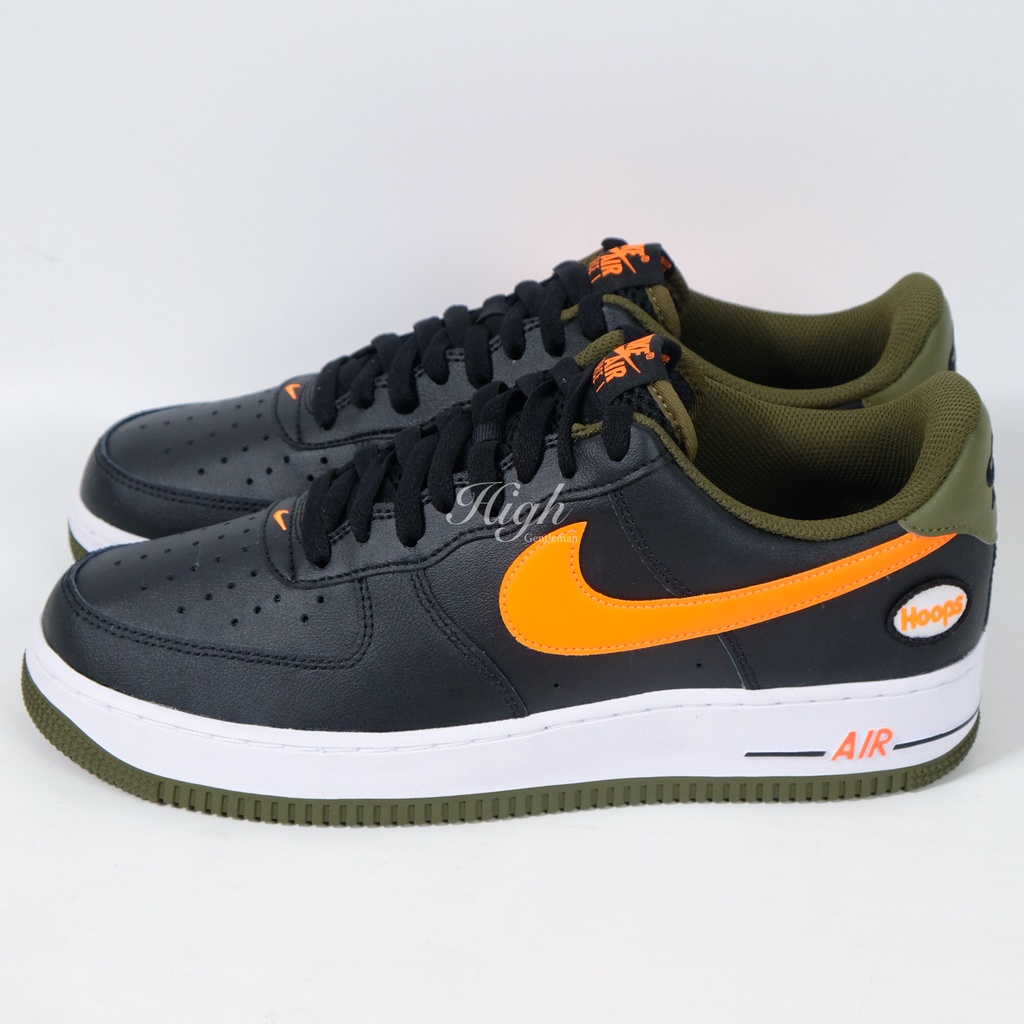 Nike Air Force 1 Hoops Black/Olive DH7440-001 100% Authentic
