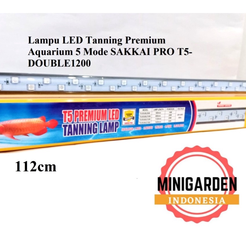 SAKKAI PRO T5-DOUBLE 1200 25W LED TANNING LAMPU CELUP AQUARIUM ARWANA