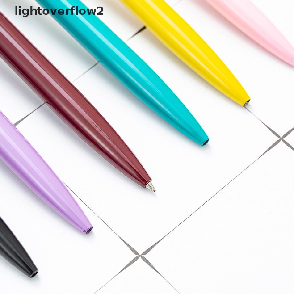 (lightoverflow2) Pulpen Bahan stainless steel Untuk Kantor