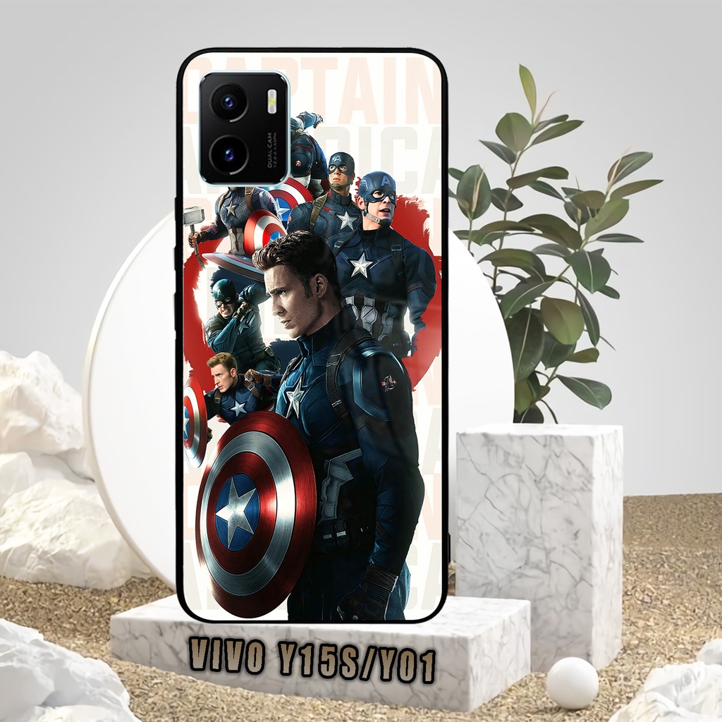 (SV88) Case Kilau Vivo Y15S/Y01 | Y15S | Y01 | Casing Hp Vivo | Pelindung Smartphone | Motif Ca