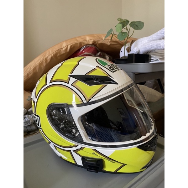 Helm Full Face Agv K3 Gothic White