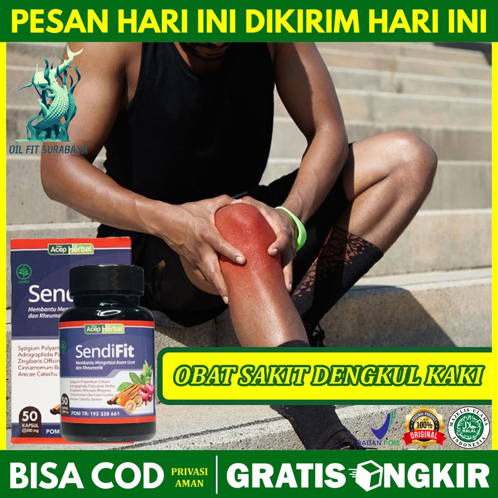 SENDIFIT Obat Sakit Kaki dan Dengkul Kolesterol Cepat Sembuh Sering Kesemutan Asam Tinggi Nyeri Boko