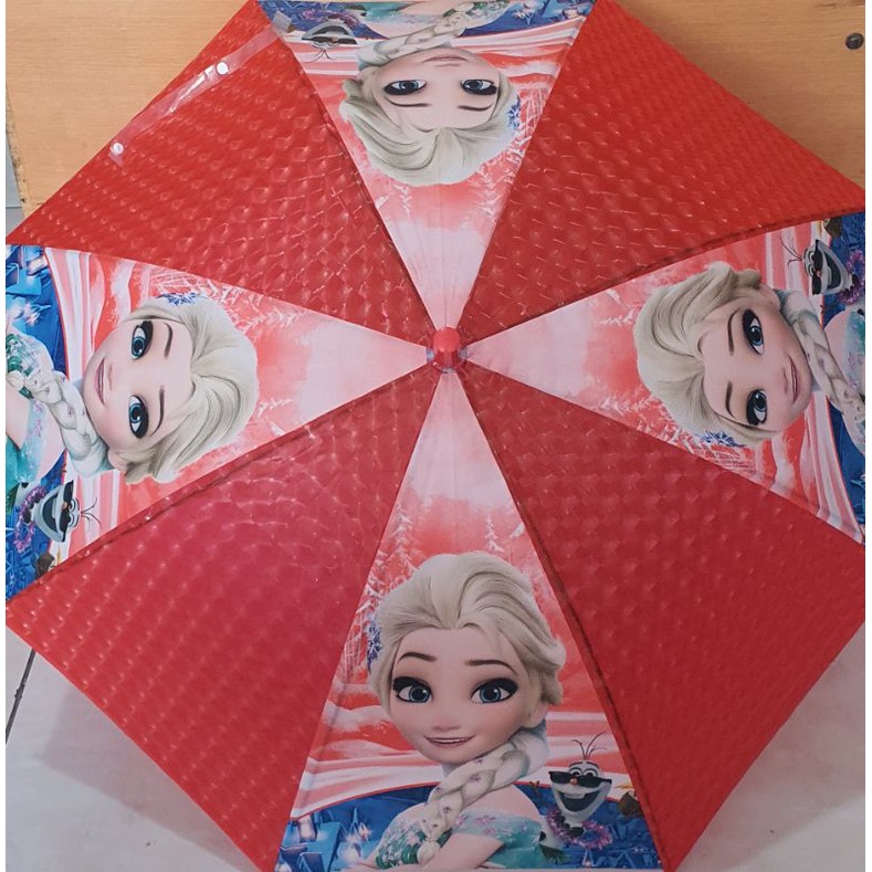 payung anak karakter 4 sisi hologram