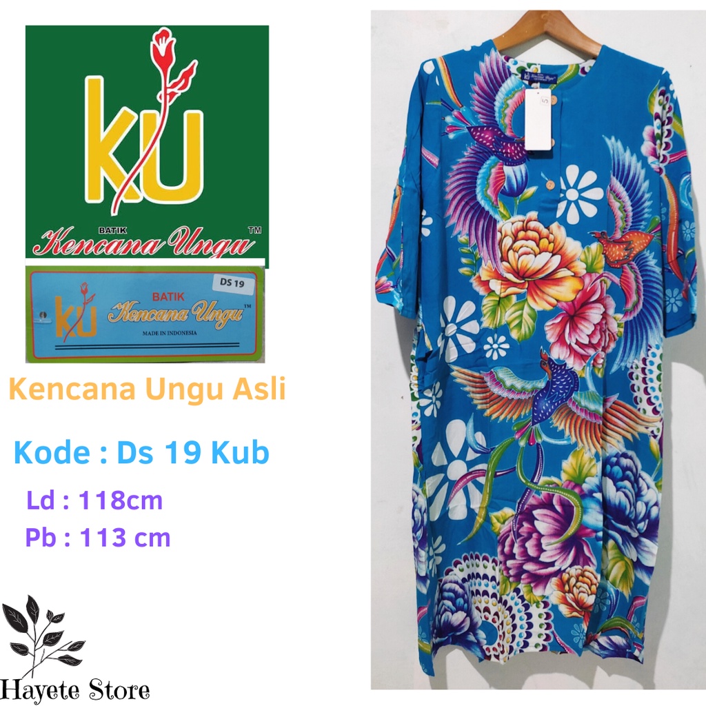 Daster Kencana Ungu Asli Label Biru KUB