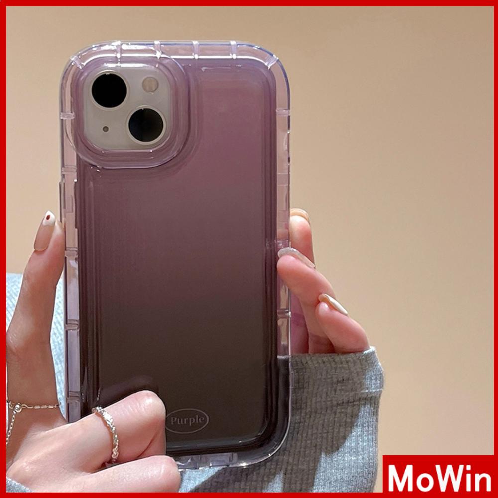 For iPhone 14 Pro Max iPhone Case Soft Case TPU Clear Case Airbag Shockproof Protection Camera Gradient Purple Compatible For iPhone 13 Pro Max 12 Pro Max 11 Pro Max 7plus XR xs
