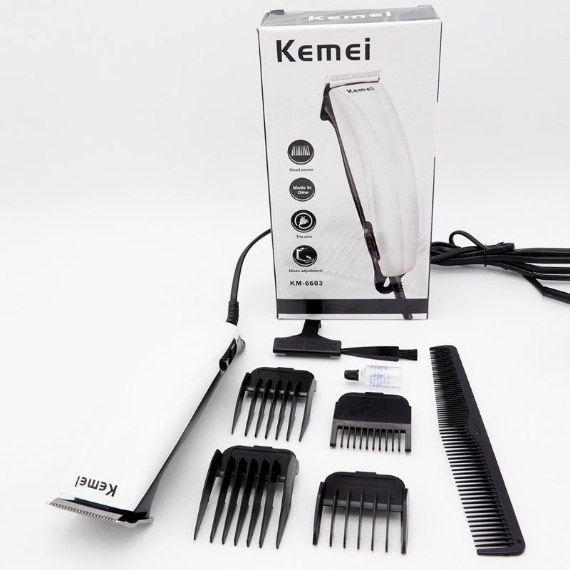 Alat Mesin Bergas Unduk Cukur Rambut Listrik Elektrik Profesional Kemei Hair Clipper Original Jaminan Kualitas