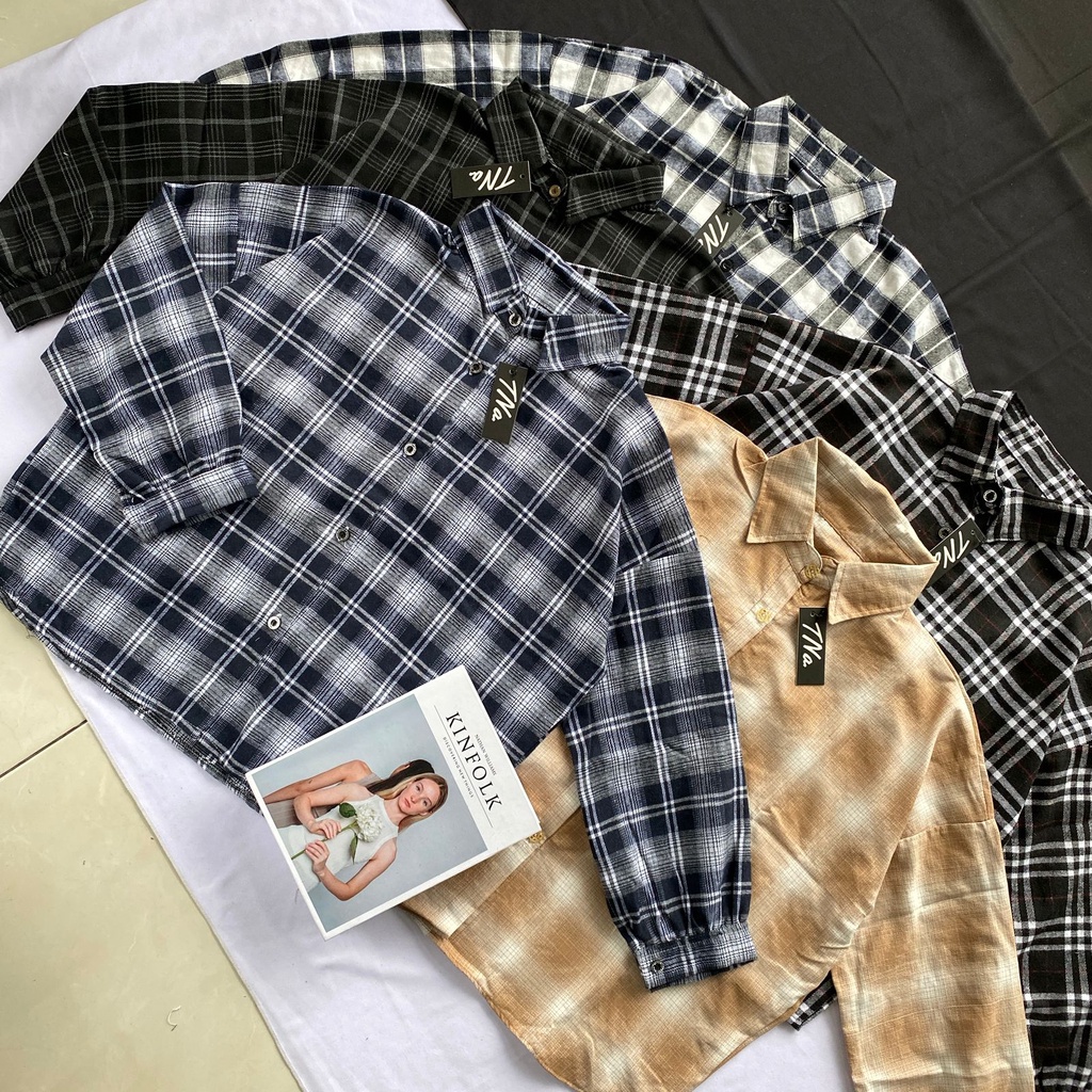 KEMEJA FLANEL OVERSIZE