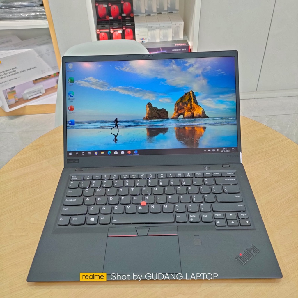 LAPTOP TOUCHSCREEN LENOVO THINKPAD X1 CARBON INTEL I7 8650U 16GB 512GB FHD WIN10PRO BLACK