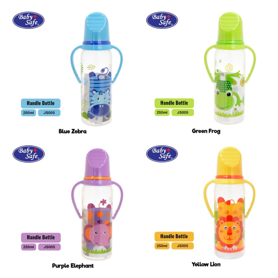 BABY SAFE BOTTLE HANDLE 250ML JS005 / BOTOL SUSU