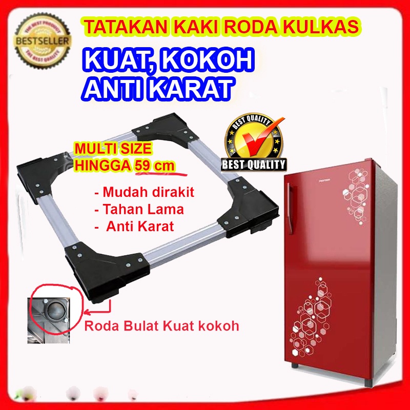 Alas Kulkas Roda Kulkas Tatakan Kulkas Untuk 2 Pintu Tatakan Lemari Tatakan Mesin Cuci Tatakan