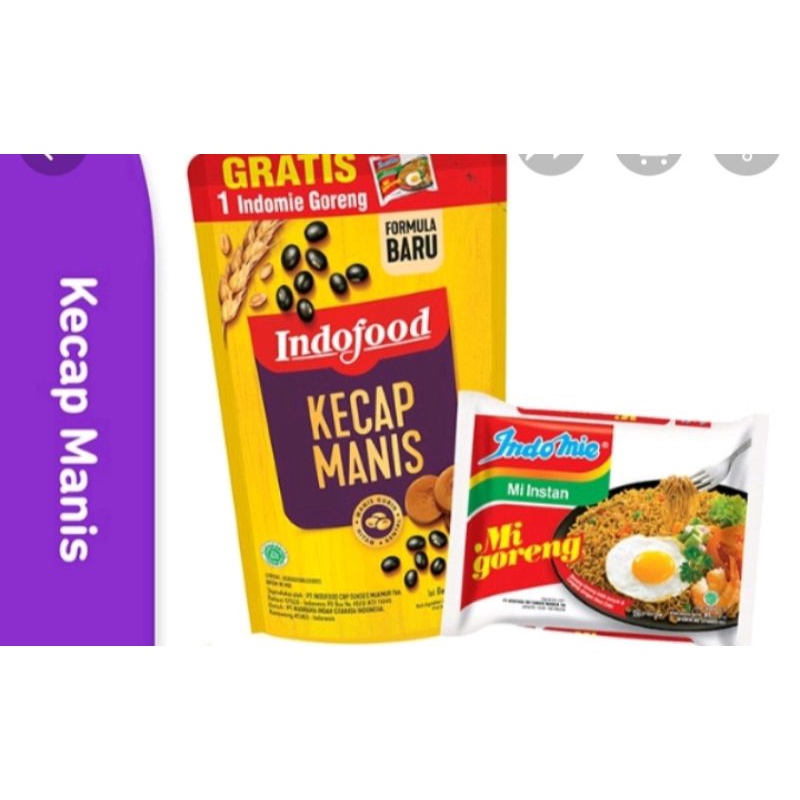 

Kecap Indofood Manis 520Ml PC Free 1 Pcs Indomie Goreng Spesial