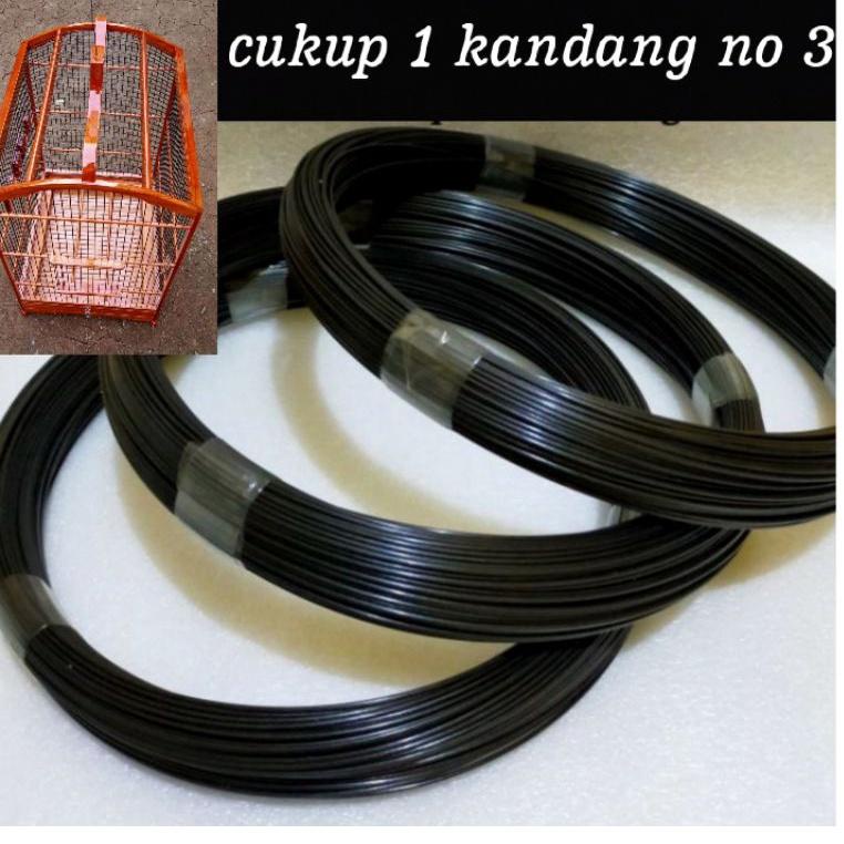 BEA.31Oc22ᴹ– jeruji ruji fiber hitam 1,8mm panjang 65 meter