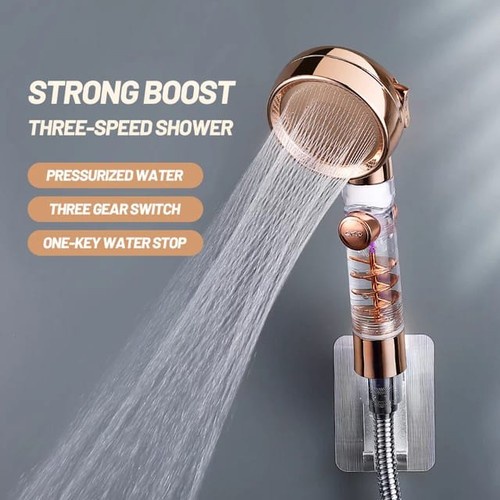 Kepala Shower Mandi 3 Mode Adjustable Spa Shower Transparent Handheld