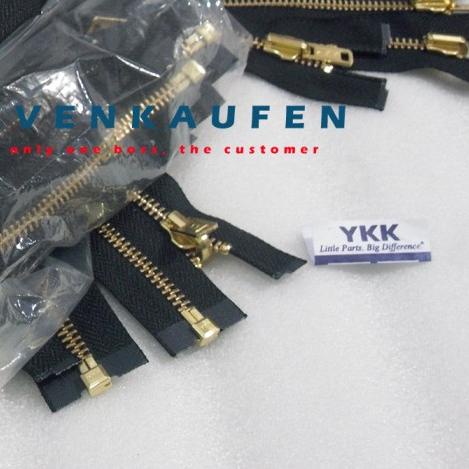Resleting Gigi Besi YKK 75 cm/30 inch Gold Emas