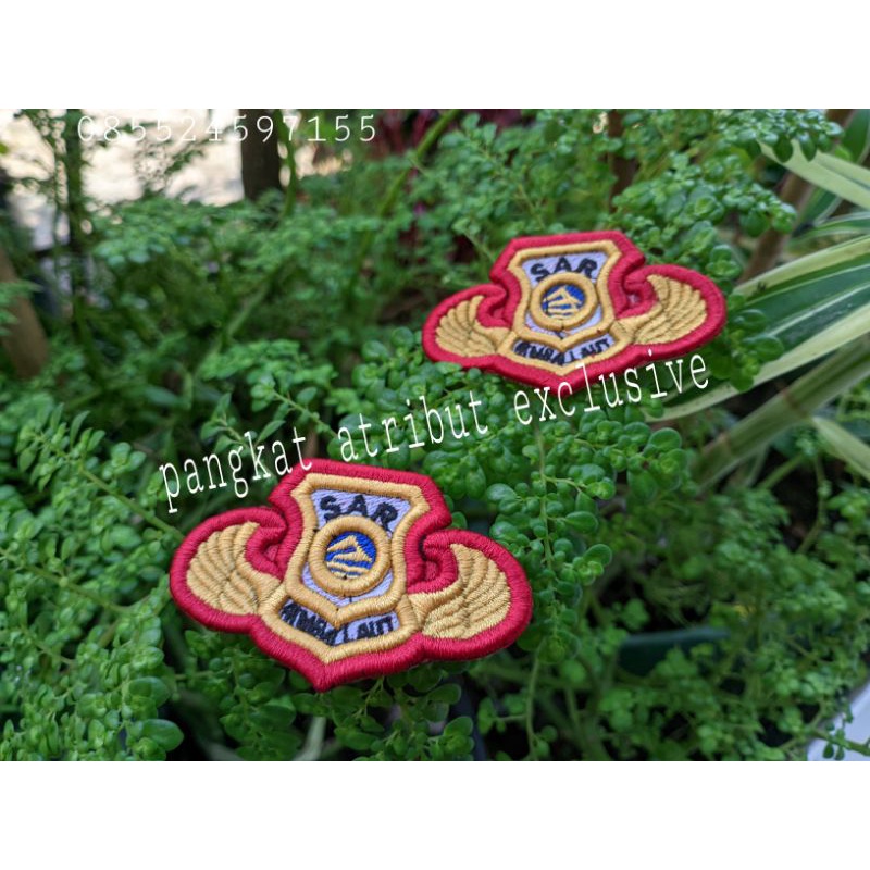 ATRIBUT PDL POLRI - PIN SAR POLRI BORDIR TIMBUL