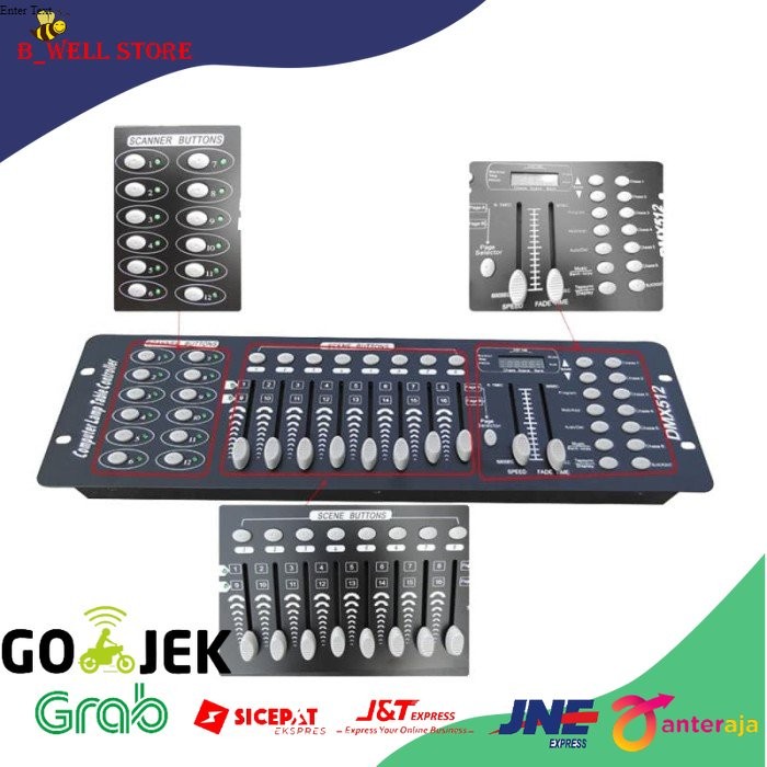 Mixer Lampu Par Led/Mixer Dmx 512/Mixer Lampu Disco