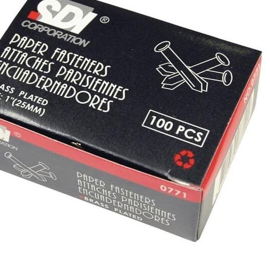 Paku Belah/ Paper Fastener SDI 0771 Ukuran 1inch