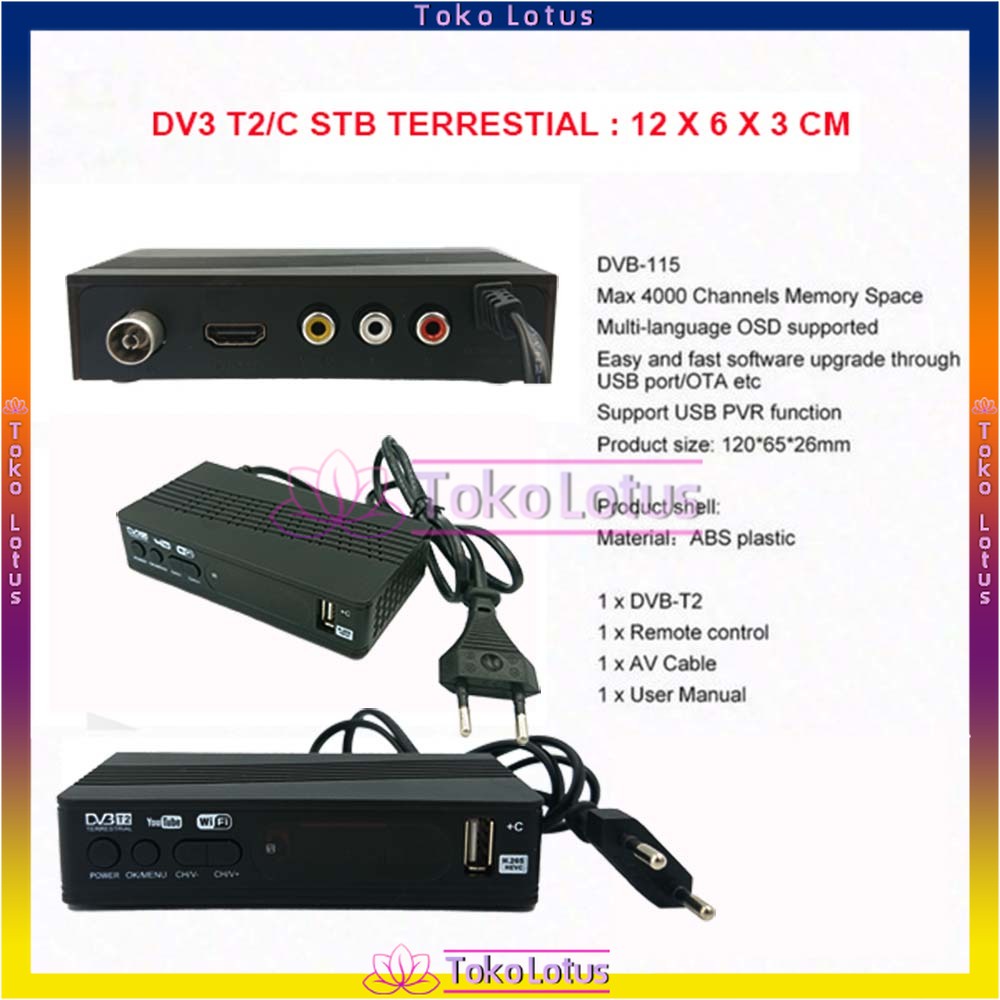 Digital Receiver Penerima Siaran  Full HD Advance Set Top Box TV / STB+Wifi / STB Saja (Bisa dapet semua channel )