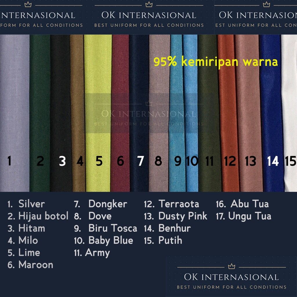 BAJU JAGA MODERN KOMBINASI &amp; LIS ok oka Dokter Perawat Tenaga Medis Toyobo Original