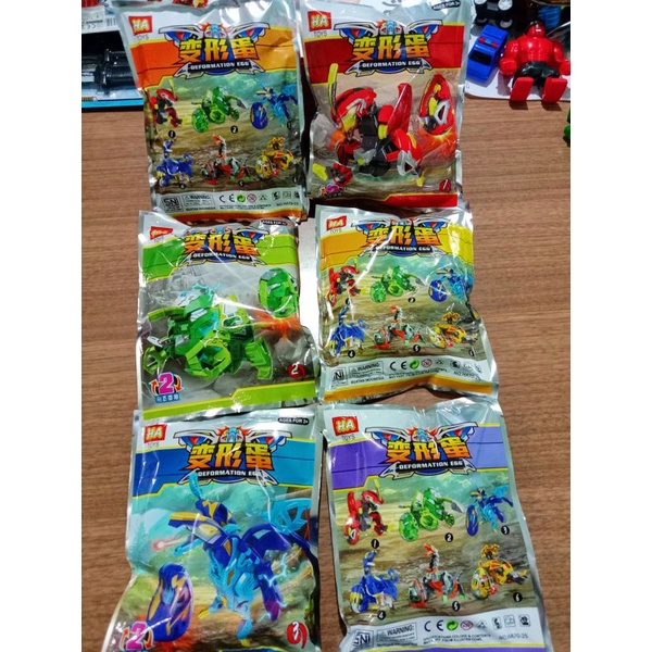 mainan robot rakit 1pak isi 20pcs