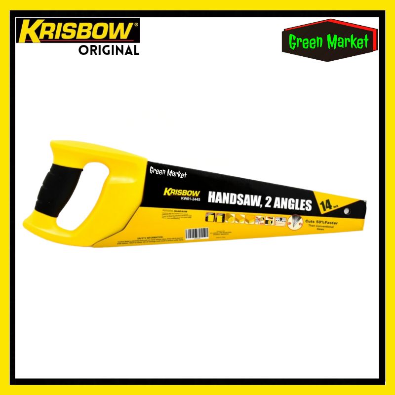 Krisbow Gergaji Kayu 14 inci || Gergaji Tangan Krisbow 14&quot;