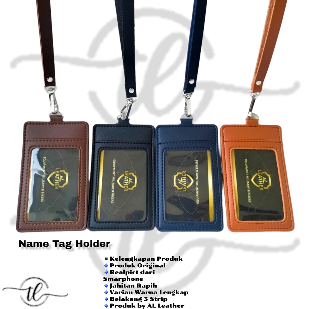 

Name Tag Holder Lanyard by AL Leather