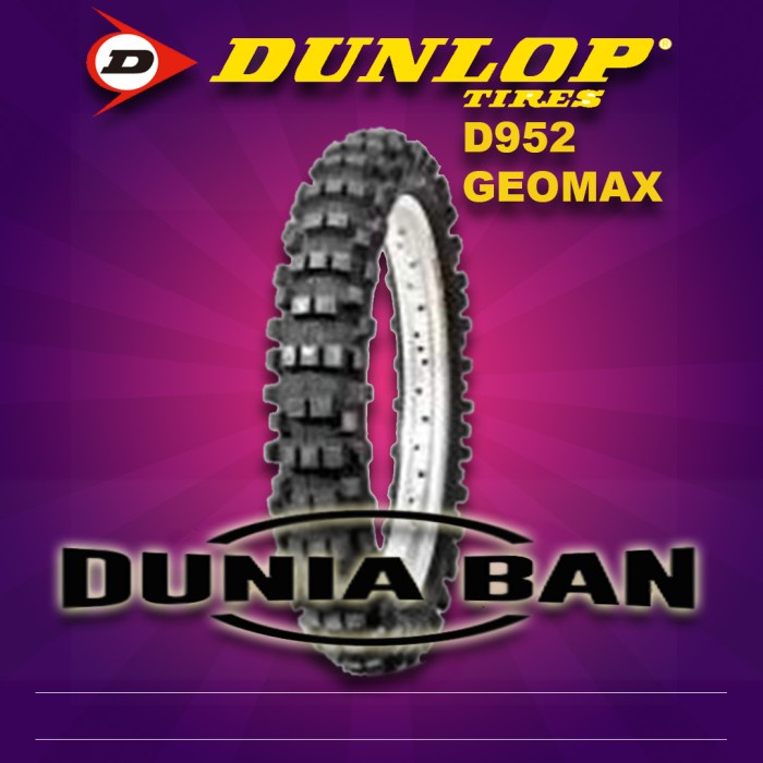 BAN TRAIL RING 18 DUNLOP D952 GEOMAX UK 100/100-18 MOTOCROSS