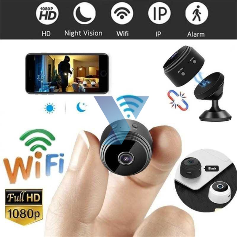 Taffware Mini WiFi IP Camera CCTV 1080P - A9 Kamera CCTV Wifi Kamera Pengintai CCTV mini CCTV Recharge Cas CCTV baterai CCTV tanpa Listrik ( Al-Yusi )