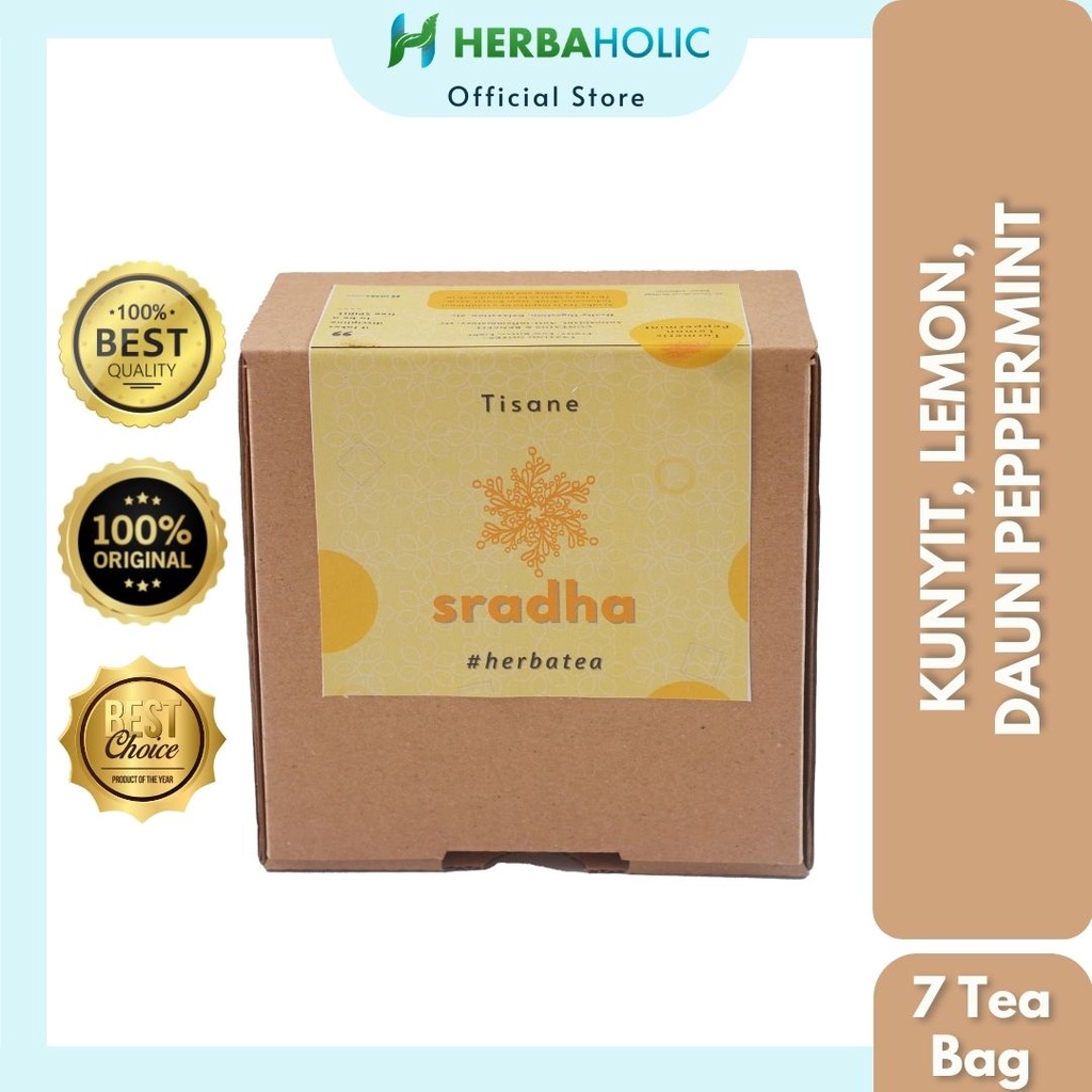 

Herbaholic.id Teh Herbal Sradha Varian Box