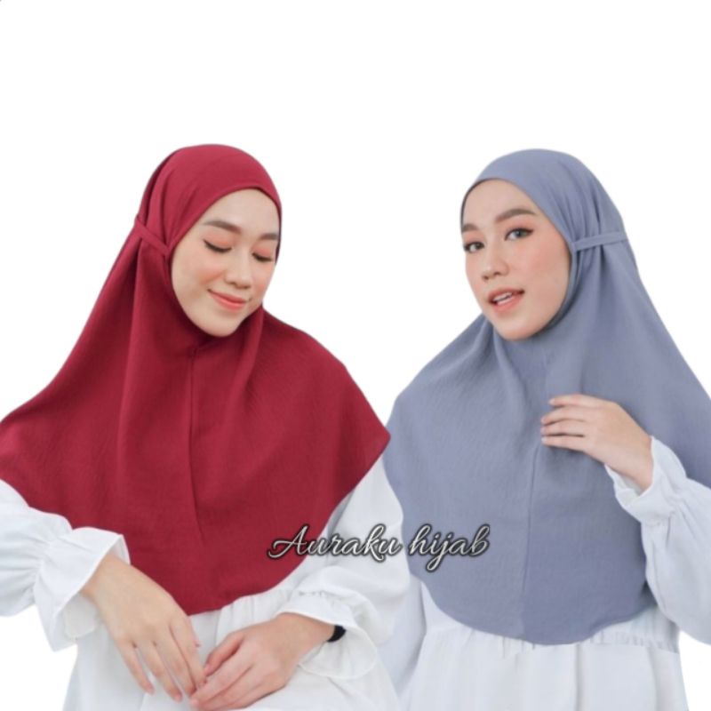 Jilbab Instan Bergo Maryam Crinkle Airflow Premium | Hijab Crinkle ( Airflow )